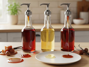 Kahveler İçin Karamel, Vanilya ve Fındık Şurubu/Sosu Tarifi