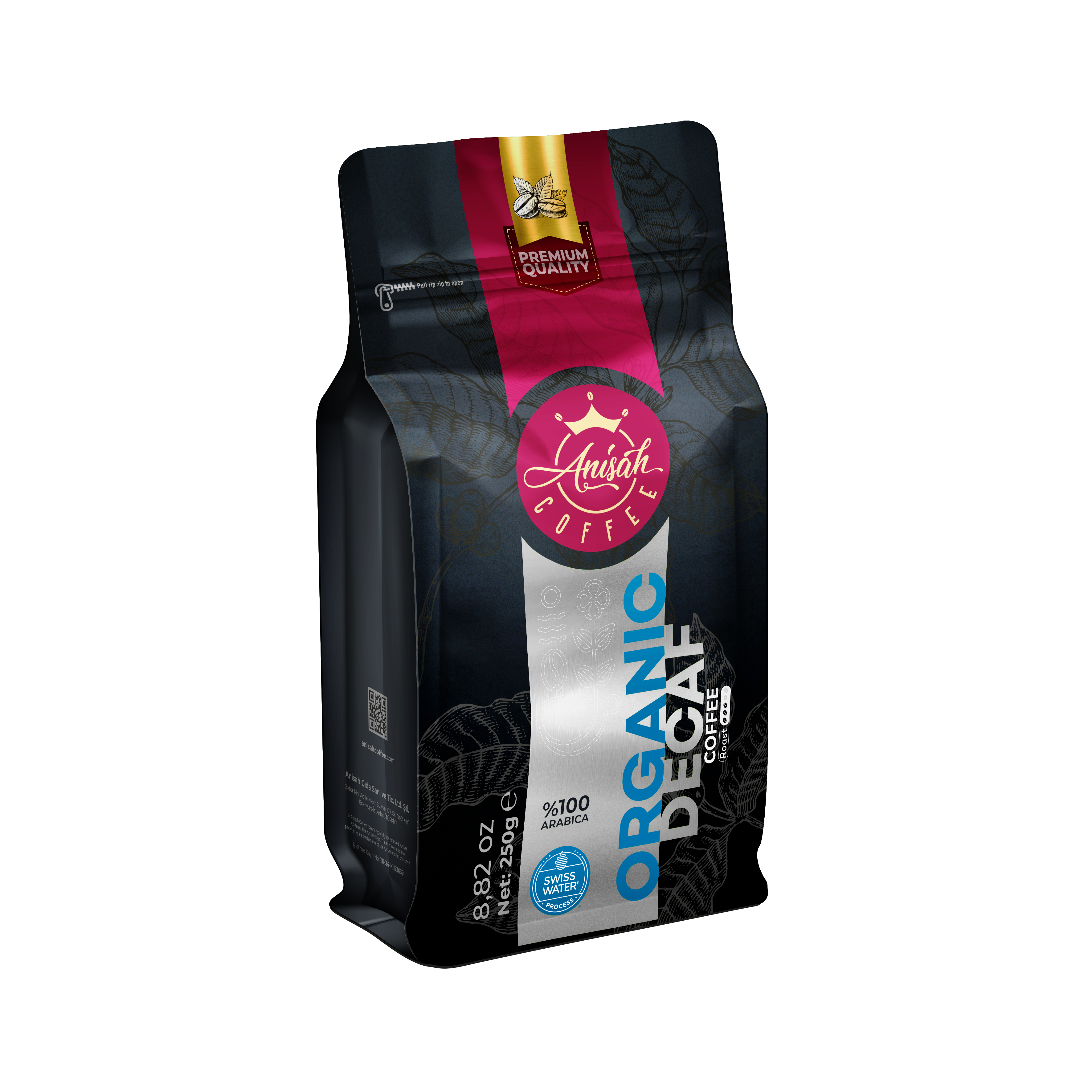 Organik Decaf Kafeinsiz Filtre Kahve | 250gr