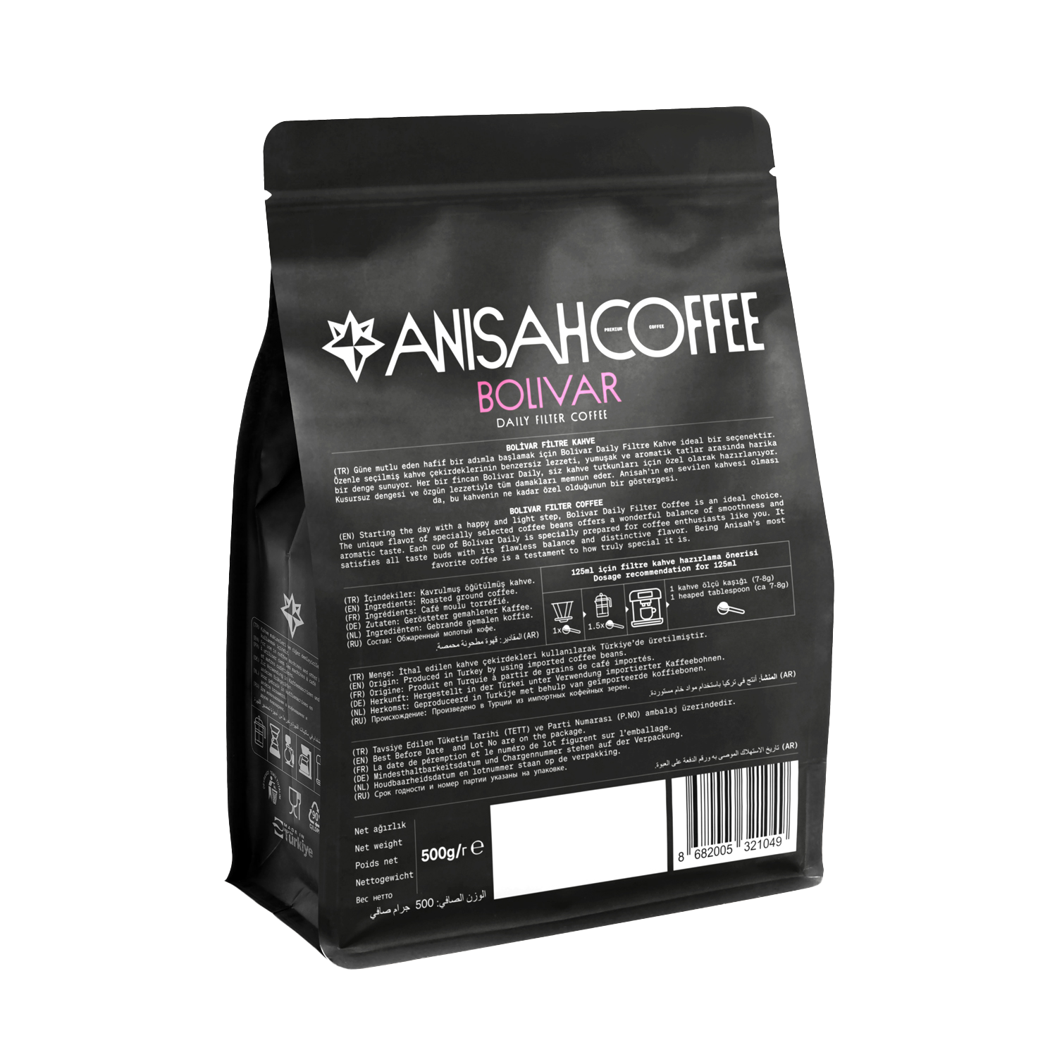 Bolivar Daily Öğütülmüş Filtre Kahve | 500gr