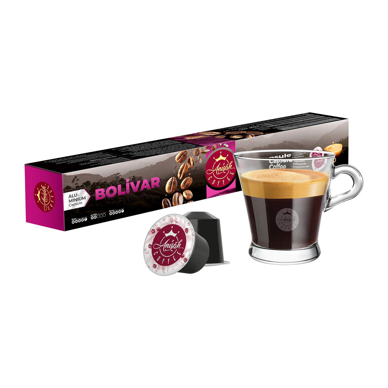 Bolivar Kapsül Kahve | 10'lu | Nespresso Uyumlu | Alüminyum Kapsül