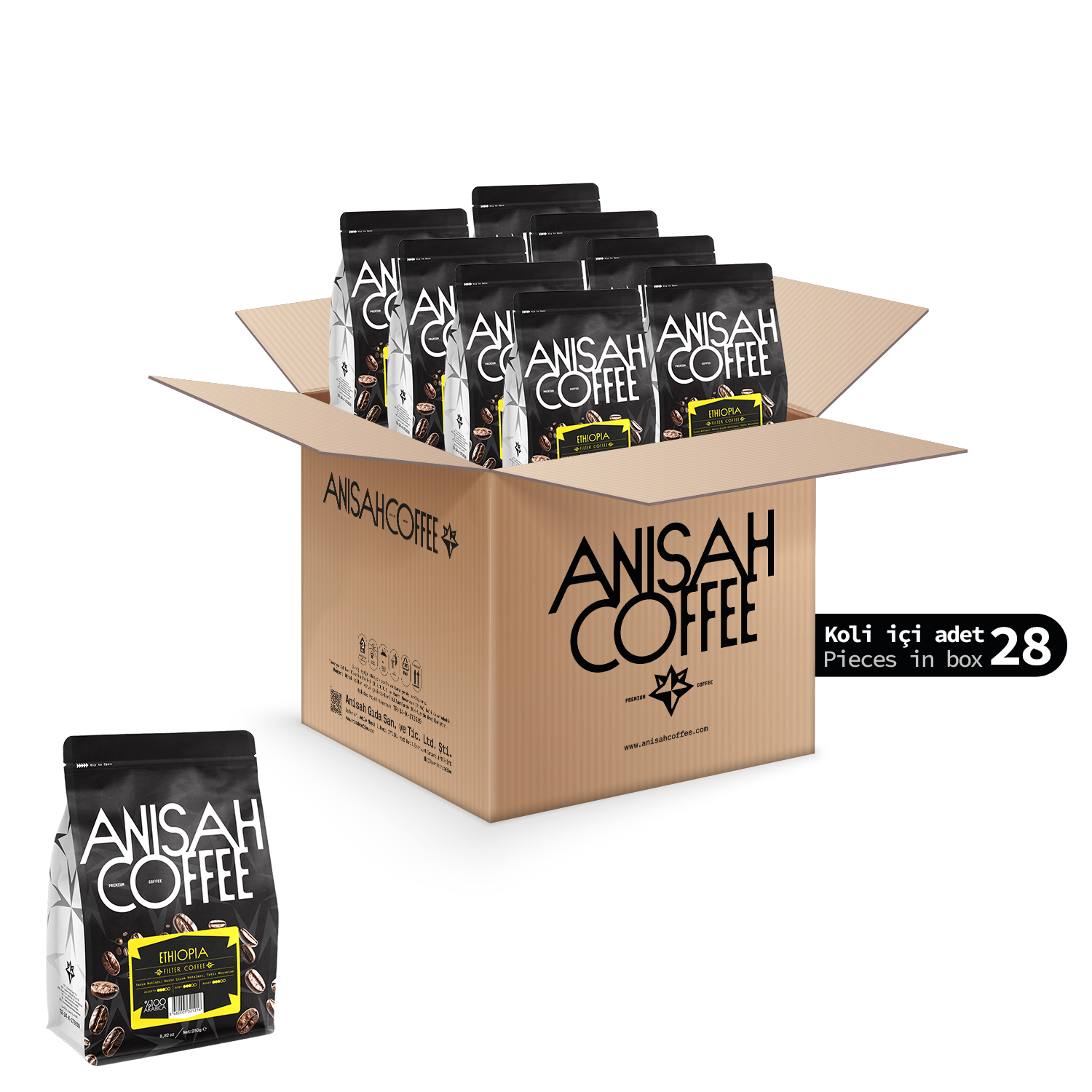 Ethiopia Filtre Kahve | 28x250gr | Koli