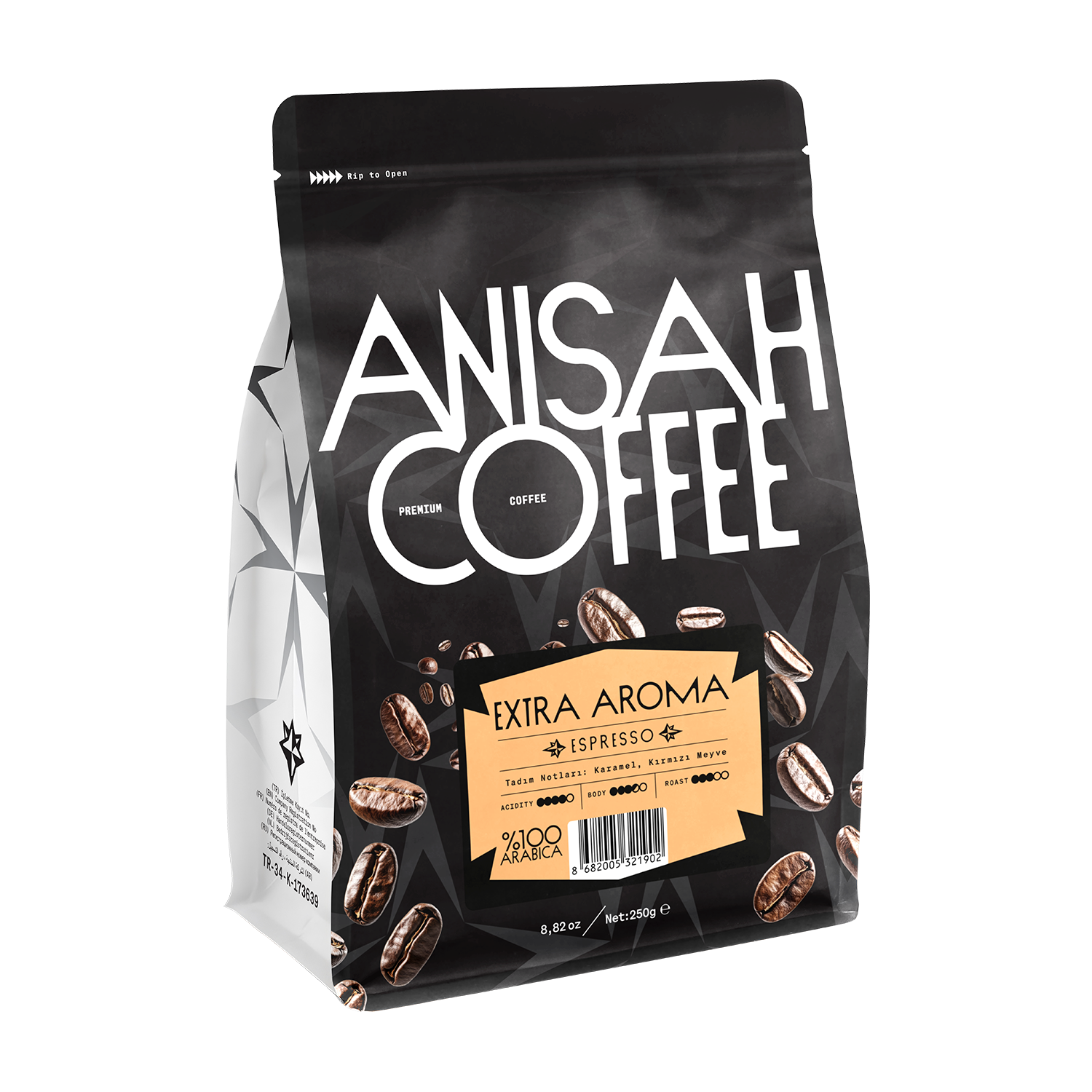 Extra Aroma Espresso Çekirdek Kahve | %100 Arabica | 250gr