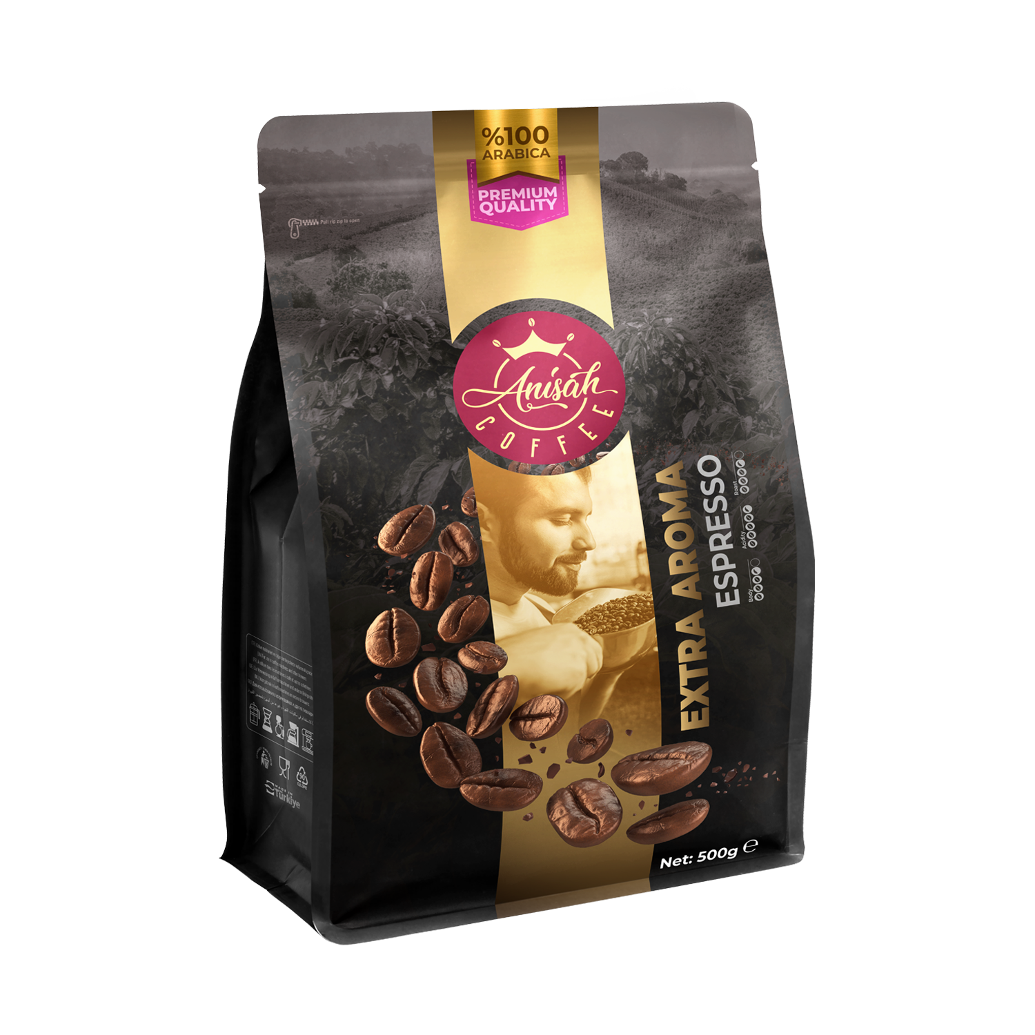 Extra Aroma Espresso Çekirdek Kahve | 500gr