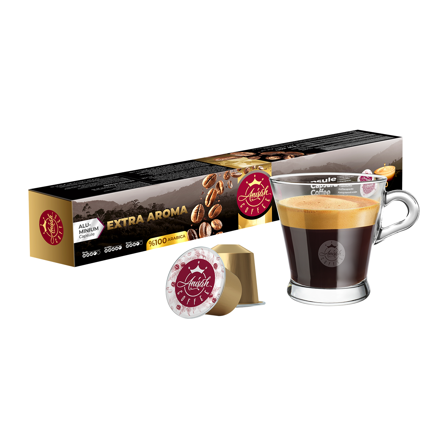 Extra Aroma Kapsül Kahve | 10'lu | Nespresso Uyumlu | Alüminyum Kapsül