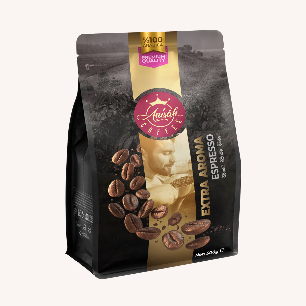 Extra Aroma Espresso Çekirdek Kahve 500 Gr