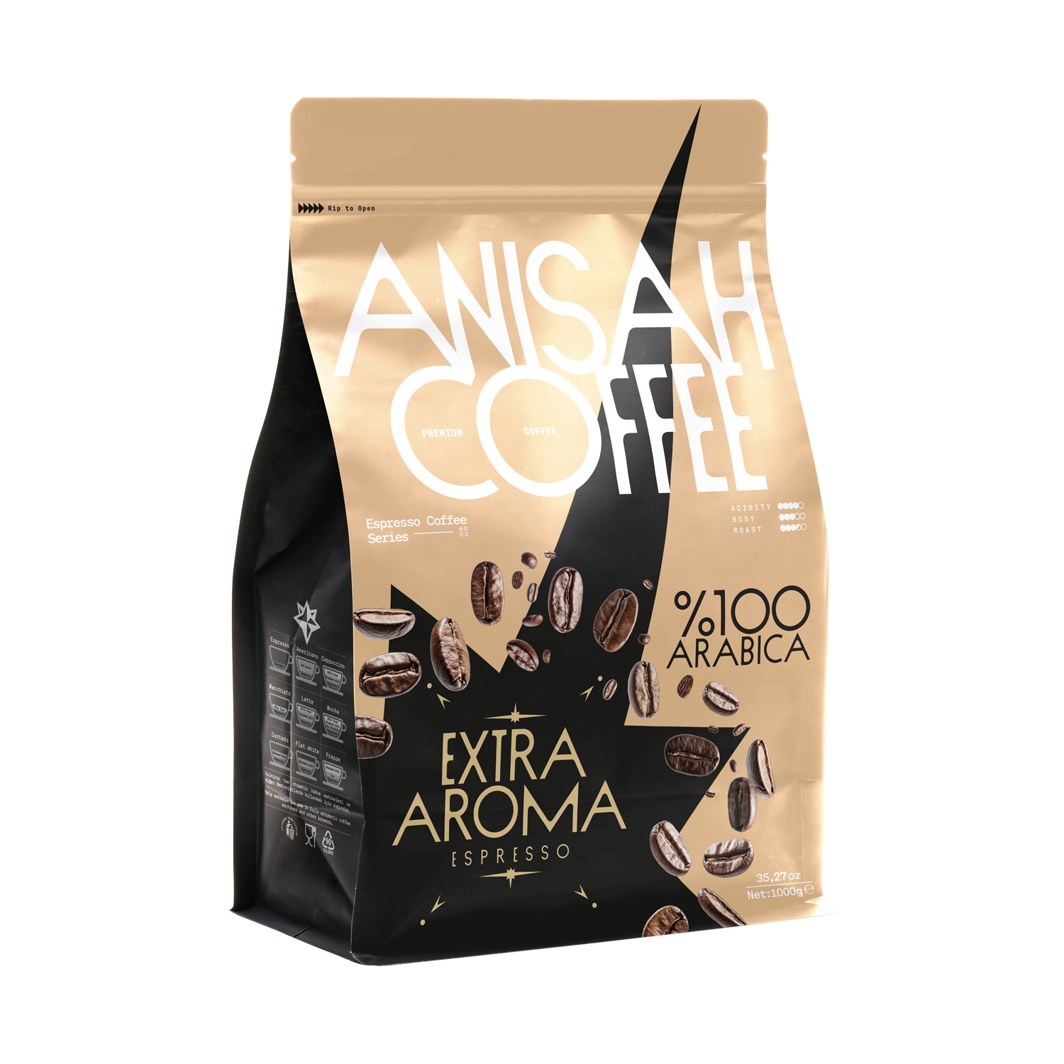 Extra Aroma Espresso Çekirdek Kahve | 1000gr