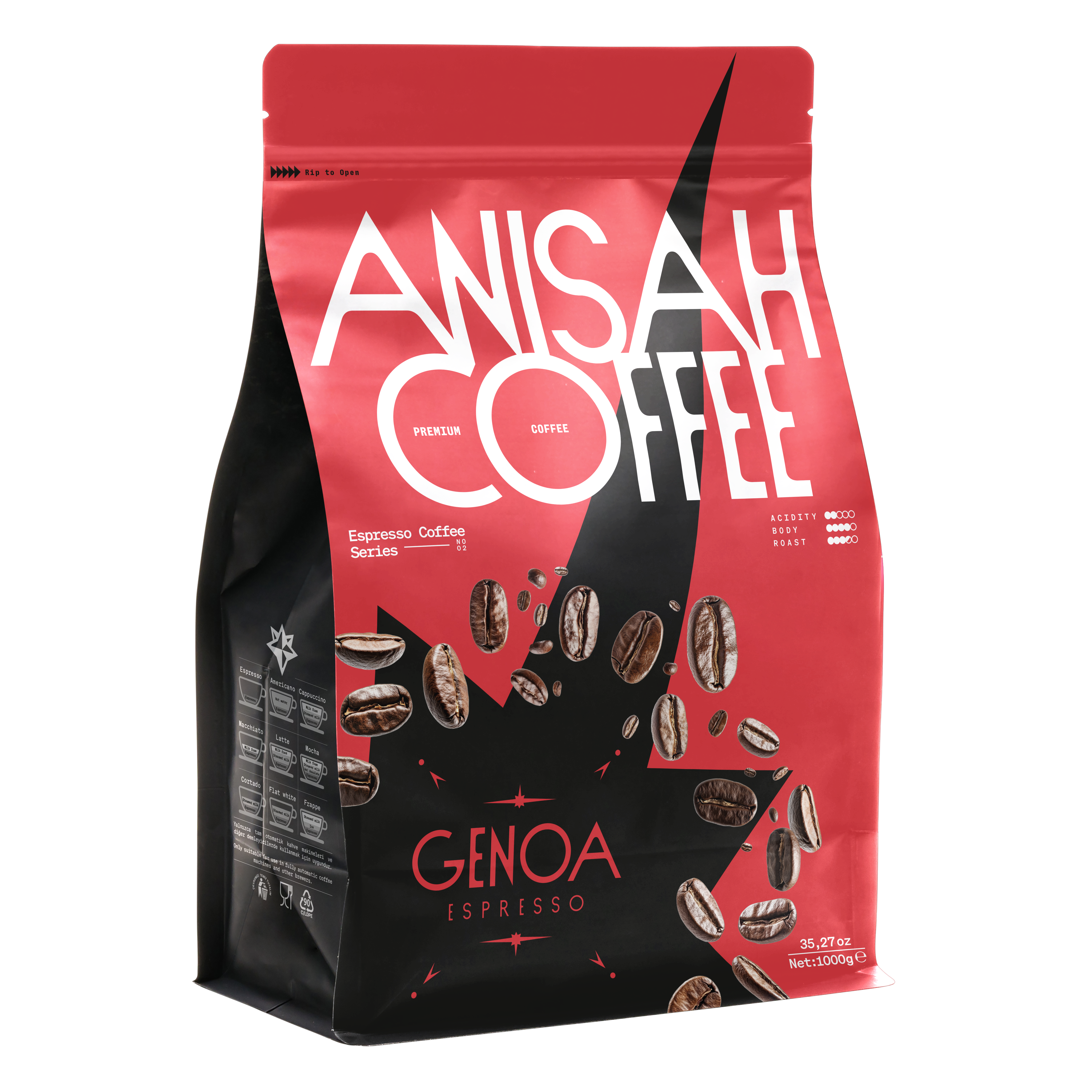 Genoa Espresso Çekirdek Kahve | 1000gr