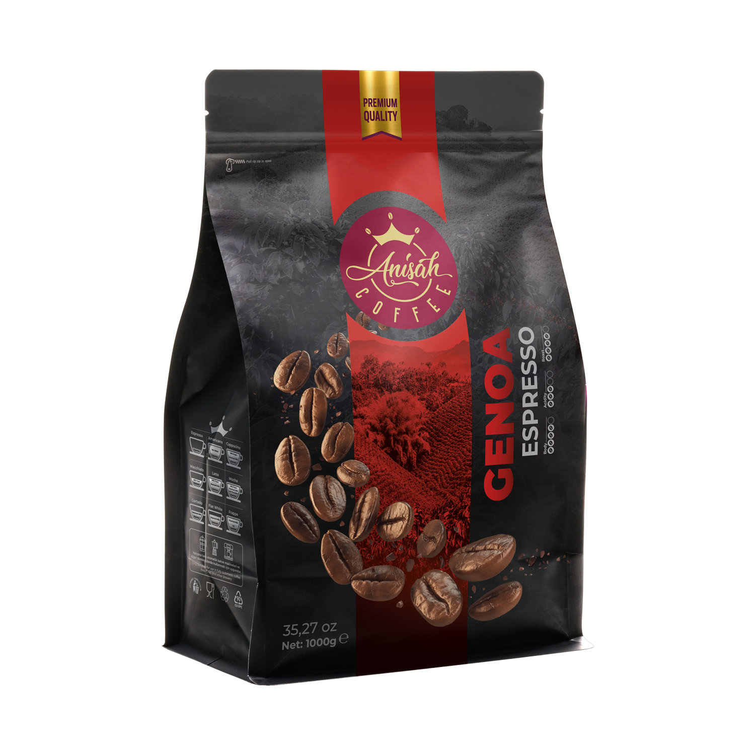 Genoa Espresso Çekirdek Kahve | 1000gr