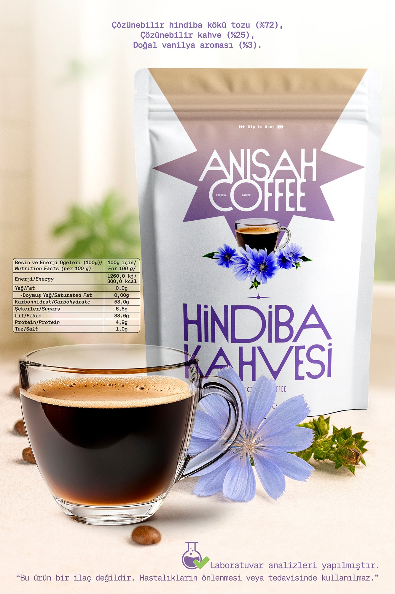 Anisah Coffee Prebiyotikli Hindiba Kahvesi 150g - Lif Kaynağı