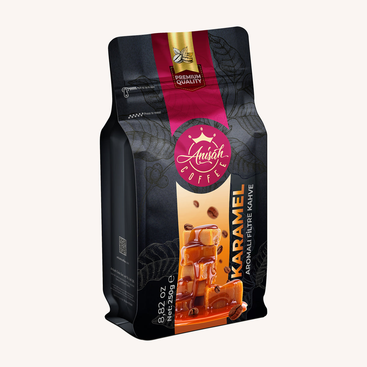 Karamel Aromalı Filtre Kahve 250 Gr