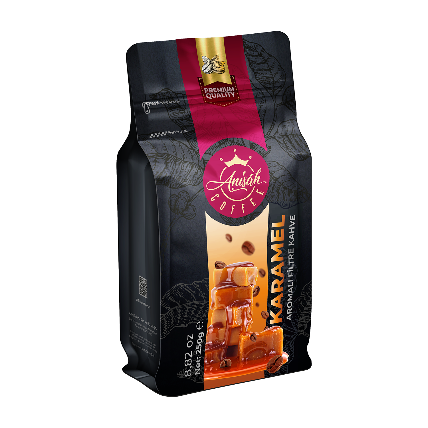 Karamel Aromalı Filtre Kahve | Öğütülmüş | 250gr