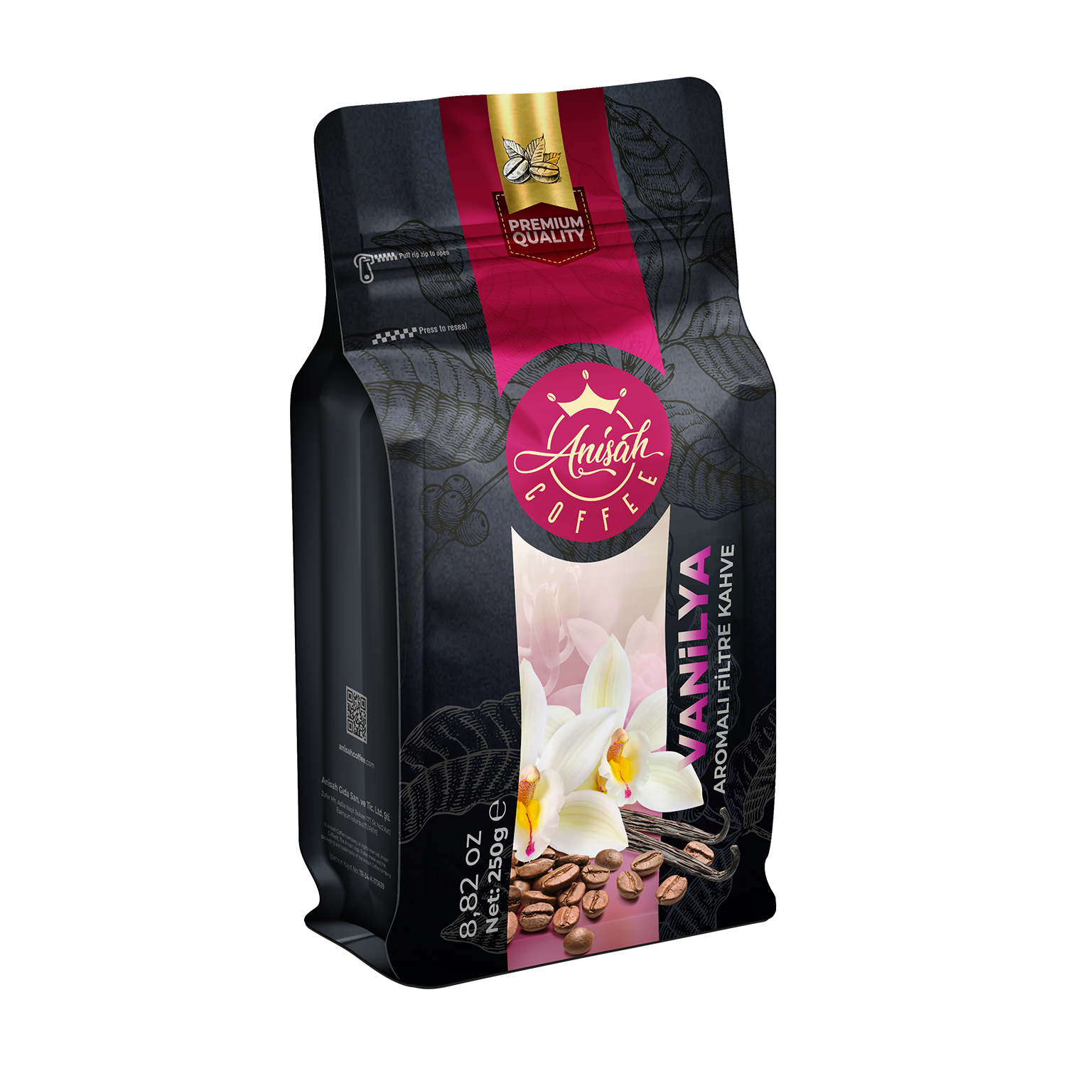 Vanilya Aromalı Filtre Kahve | Öğütülmüş | 250gr